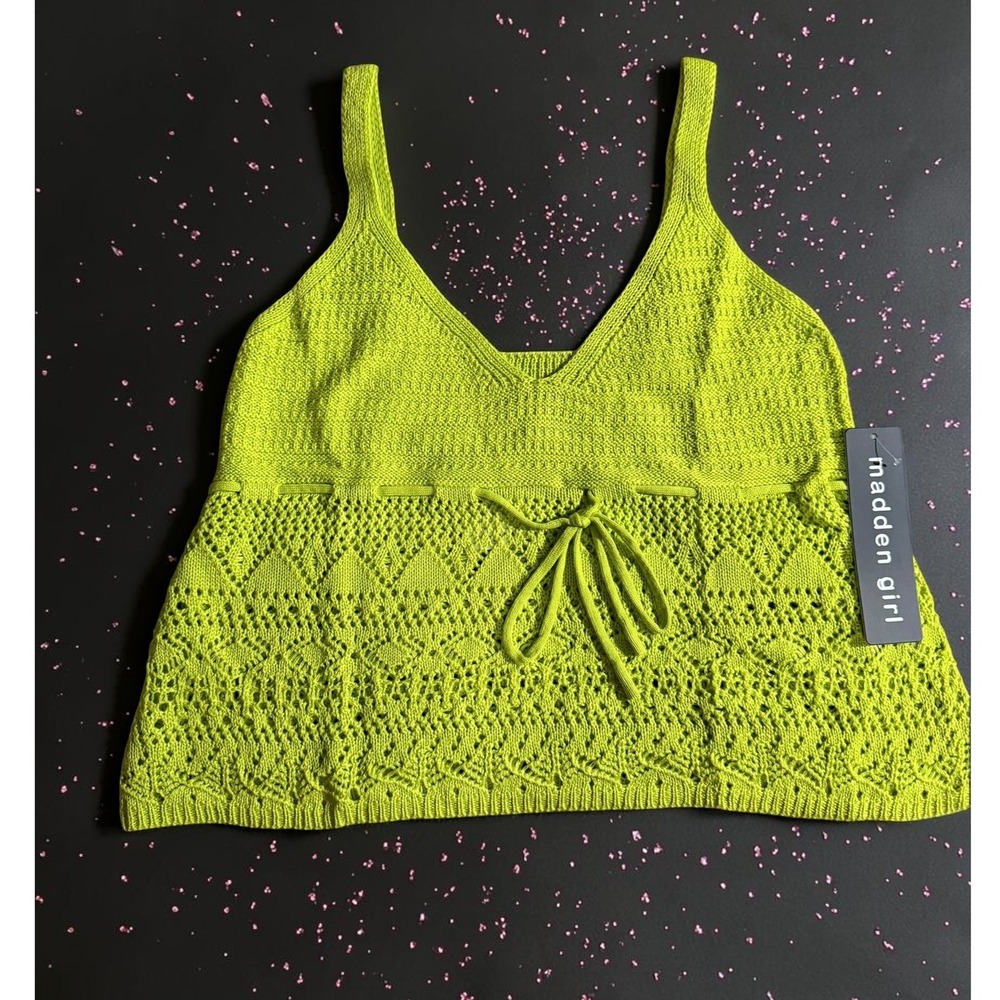 Madden Girl - Crochet Knit Cami - Women Size Medium - *NWT*